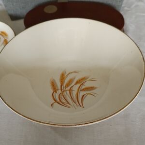 Vintage Wheat Serving Bowl